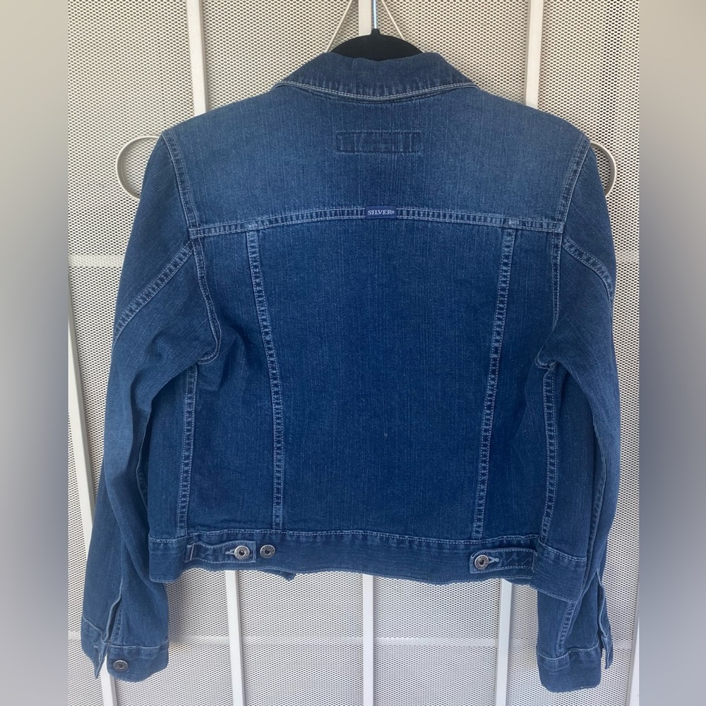 Silver Jean Jacket - image 2
